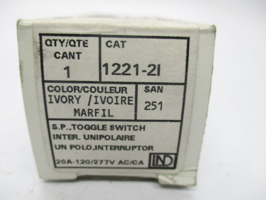 LEVITON 1221-21 120/277VAC 20A NSMP