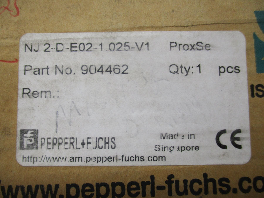 PEPPERL + FUCHS NJ2-D-E02-1.025-V1 904462 10-30VDC NSMP