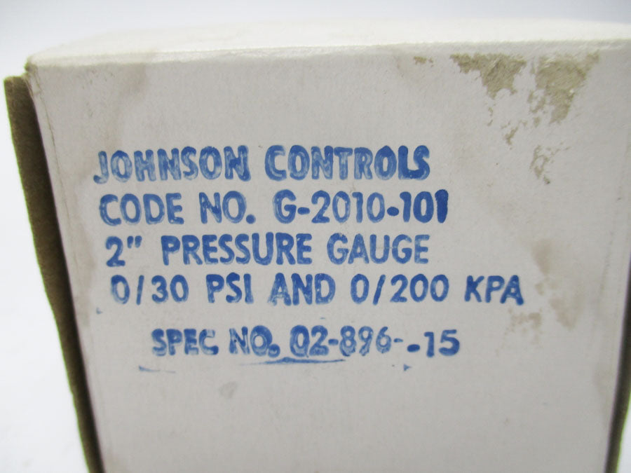 JOHNSON CONTORLS G-2010-101 0-30PSI 2" NSMP