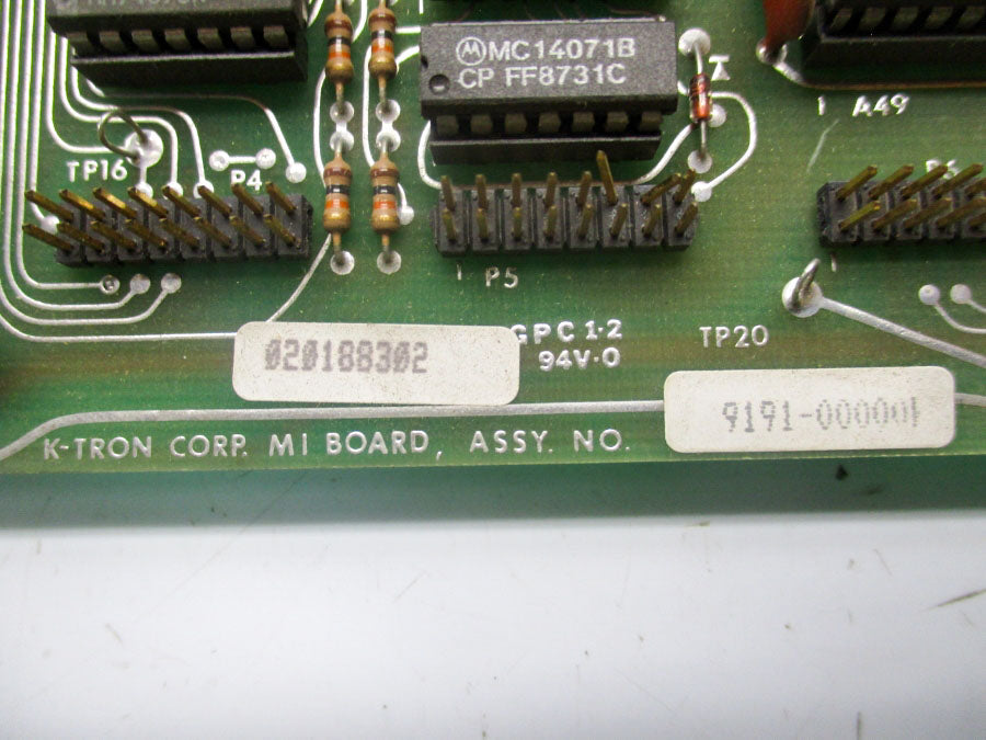 K-TRON 9191-00001 UNMP