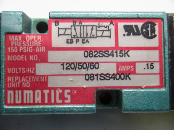 NUMATICS 082SS415K .15A UNMP