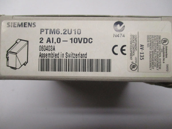SIEMENS PTM6.2U10 0-10VDC NSMP