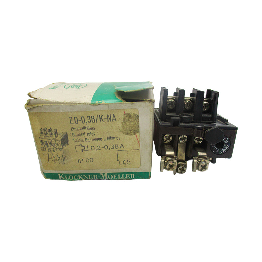 KLOCKNER MOELLER Z0-0,38/K-NA 600VAC 0,2-0,38A NSMP