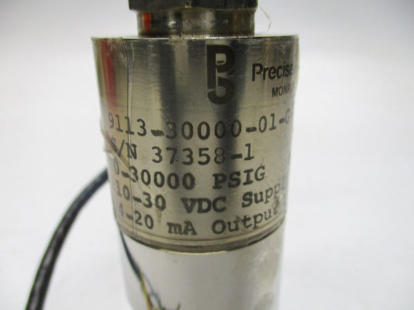 PRECISE 9113-30000-01-G-15F-FM 10-30VDC 0-30000PSI UNMP