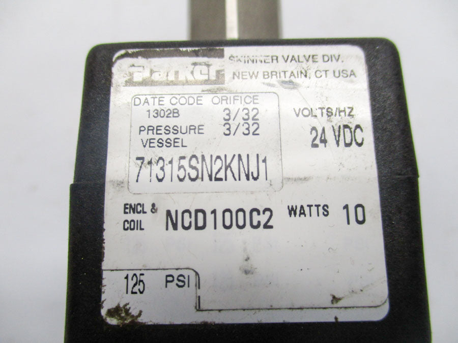 PARKER 71315SN2KNJ1NCD100C2 6-45V 125PSI UNMP