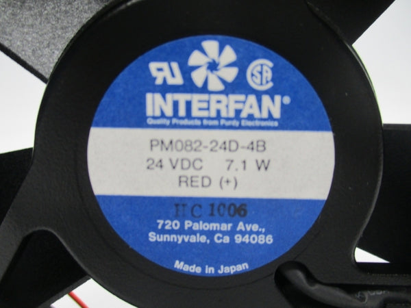 INTERFAN PM082-24D-4B 24VDC NSMP