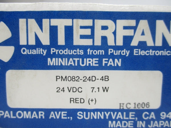 INTERFAN PM082-24D-4B 24VDC NSMP
