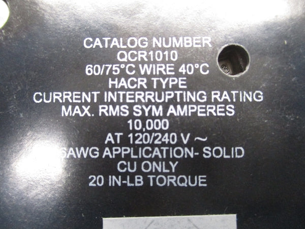 EATON QCR1010 120/240V 10A  NSMP