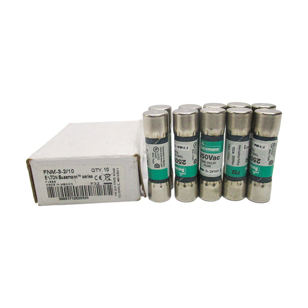 BUSSMANN FNM-3-2/10 250VAC (PKG OF 10) NSMP
