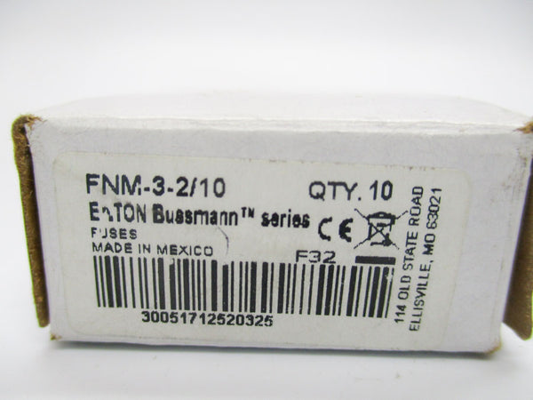 BUSSMANN FNM-3-2/10 250VAC (PKG OF 10) NSMP