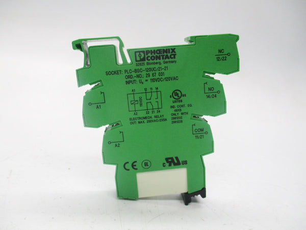 PHOENIX CONTACT CONTACT PLC-BSC-120UC/21-21 120VAC NSNP