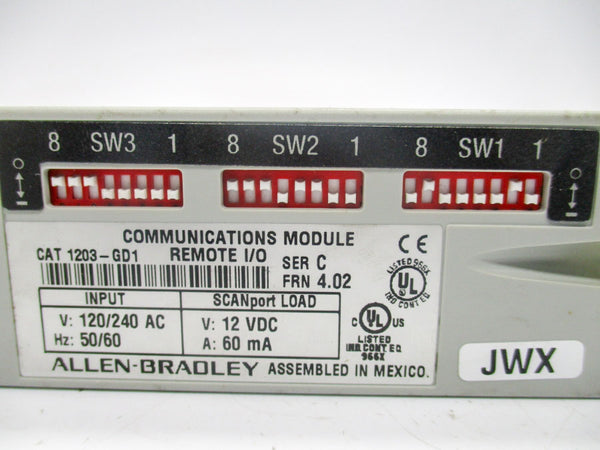 ALLEN BRADLEY 1203-GD1 SER. C 120/240VAC F/W 4.02 NSNP