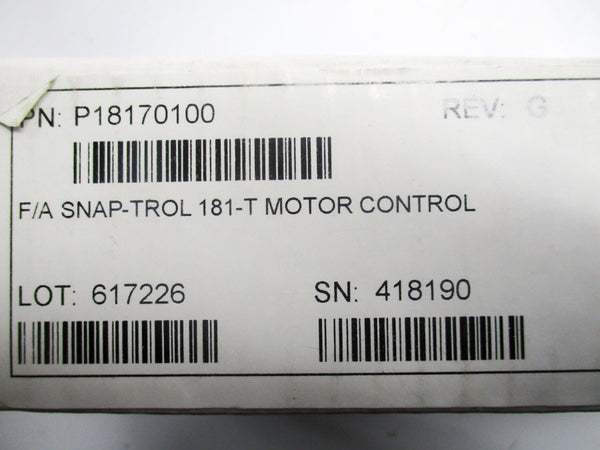 MOTOR CONTROL P18170100 181-T 115-230VAC REV. G NSMP
