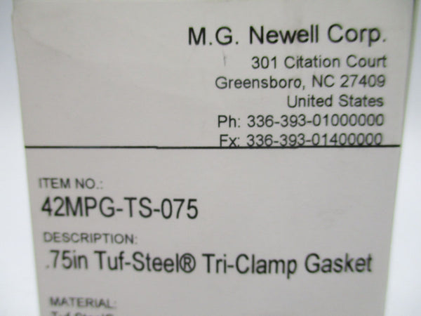 M.G NEWELL CORP. 42MPG-TS-075 NSNP