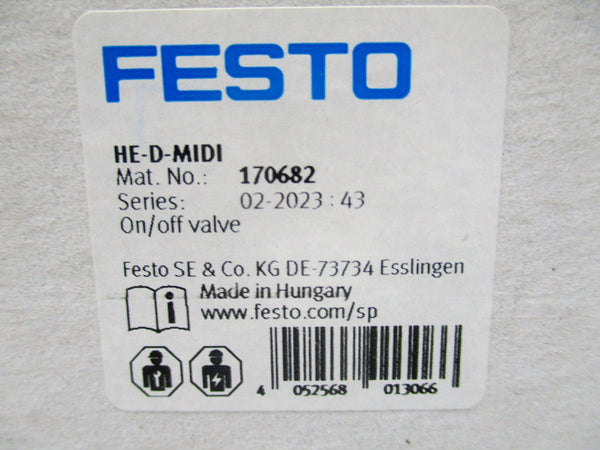 FESTO HE-D-MIDI 170682 240PSI NSMP