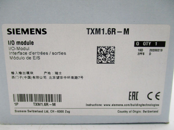 SIEMENS TXM1.6R-M NSFS