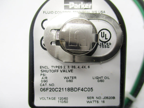 PARKER 06F20C2118BDF4C05 110/120V NSMP