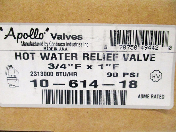 APOLLO VALVES 10-614-18 90PSI 3/4" NSMP