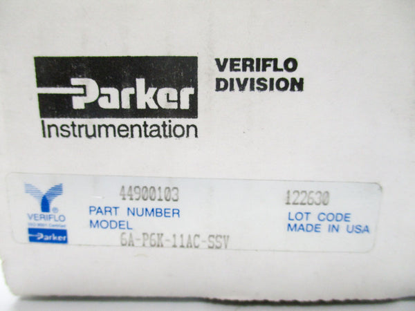 PARKER 44900103 6A-P6K-11AC-SSV NSMP