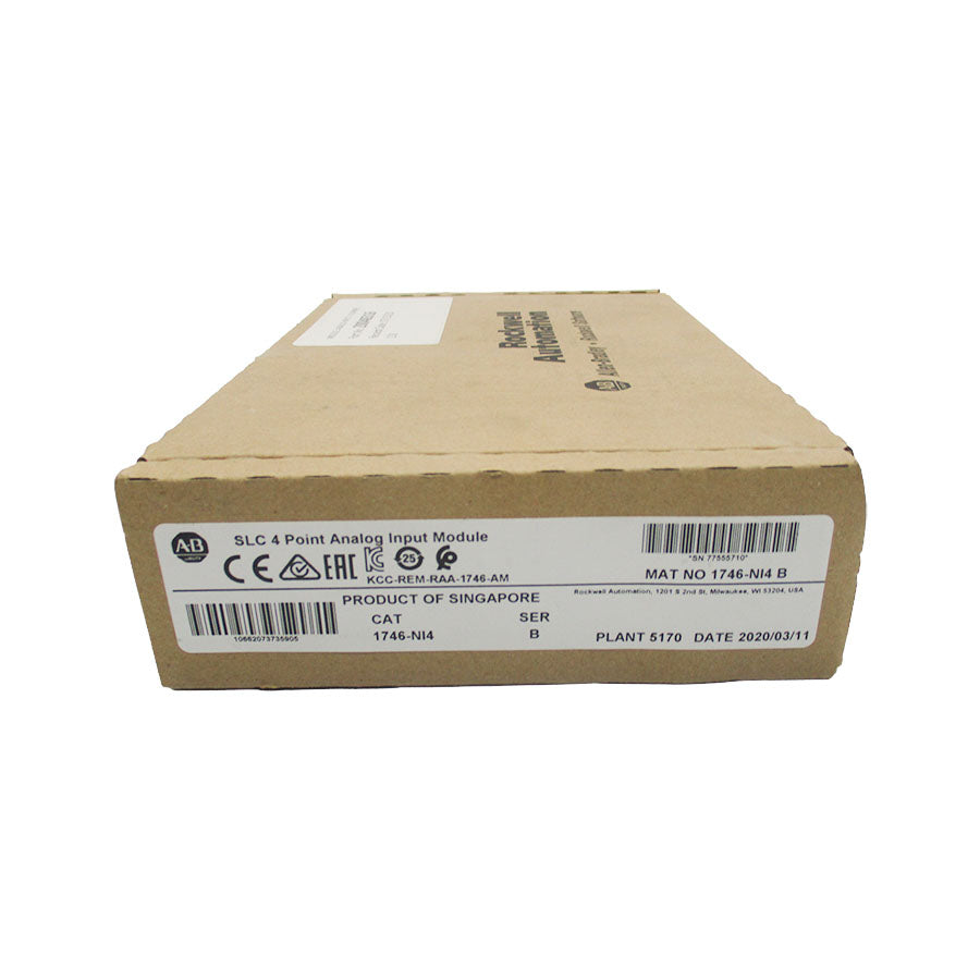 ALLEN BRADLEY 1746-NI4 SER, B DATE: 2020 (BR/WH) NSFS