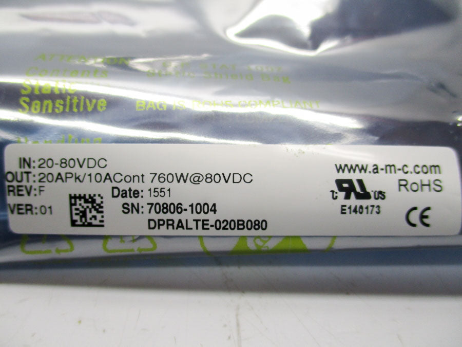 ADVANCED CONTROLS DPRALTE-020B080 20-80VDC REV. F  NSNP