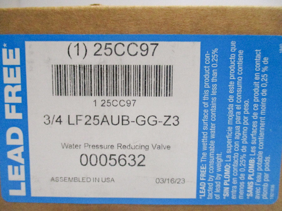 WATTS 25CC97 3/4LF25AUB-GG-Z3 25CC97 300PSI 3/4" NSMP