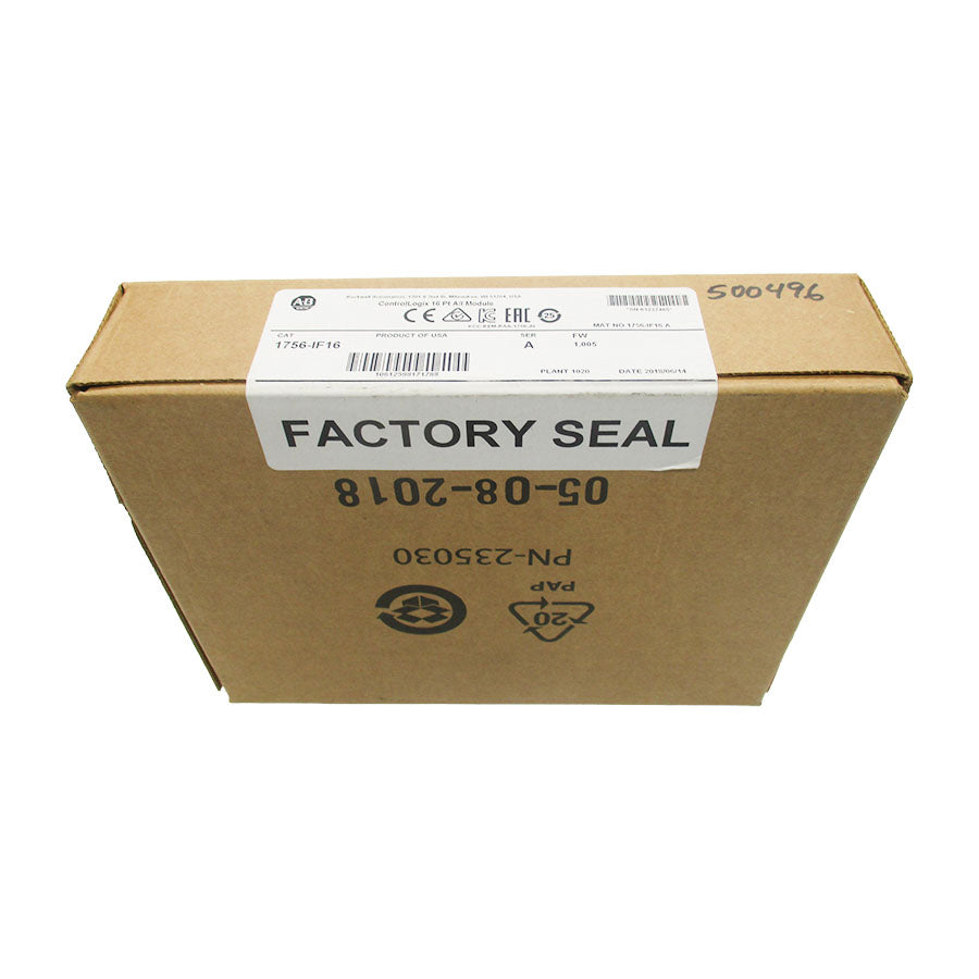 ALLEN BRADLEY 1756-IF16 SER. A F/W 1.005 DATE: 2018 NSFS