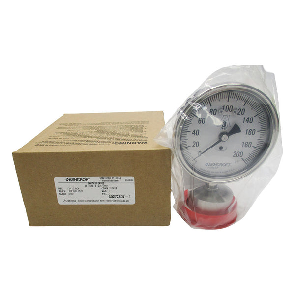 ASHCROFT 35-1032-S-20L-200# 0-200PSI 3-1/2" NSMP