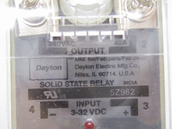 DAYTON 5Z962 240VAC 40A NSNP