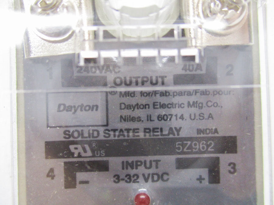 DAYTON 5Z962 240VAC 40A NSNP