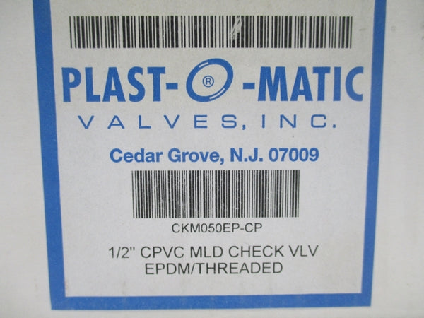 PLAST-O-MATIC CKM050EP-CP 1/2" NSMP