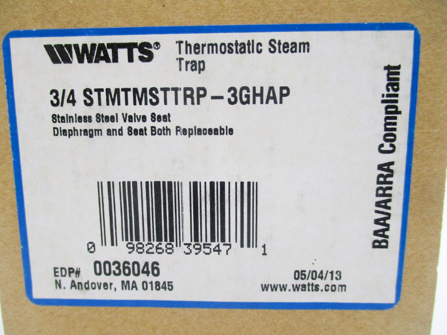 WATTS 3/4STMTMSTTRP-3GHAP NSMP