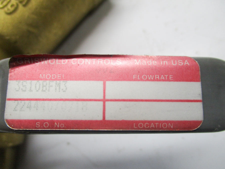 GRISWOLD CONTROLS 3S10BFM3 NSNP