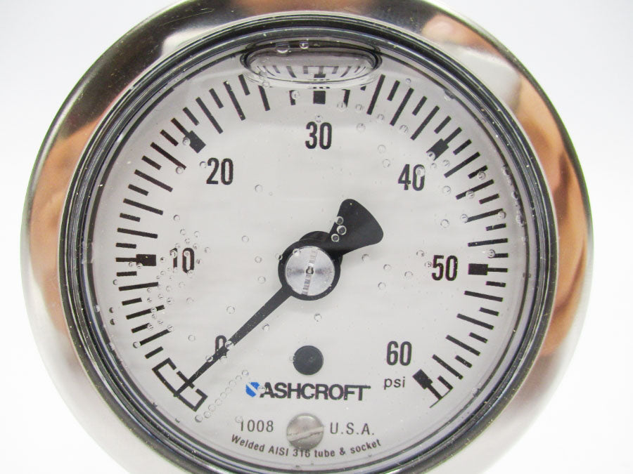 ASHCROFT 63-1008-SL-04L-60# 0-60PSI NSMP