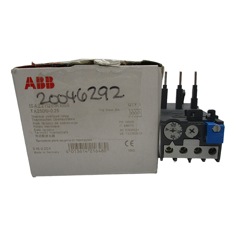 ABB 1SAZ211201R1009 TA25DU-0.25 690V 0.16-0.25A NSMP