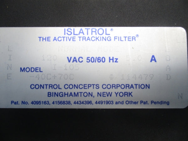 ISLATROL I-105 120VAC 5A NSMP