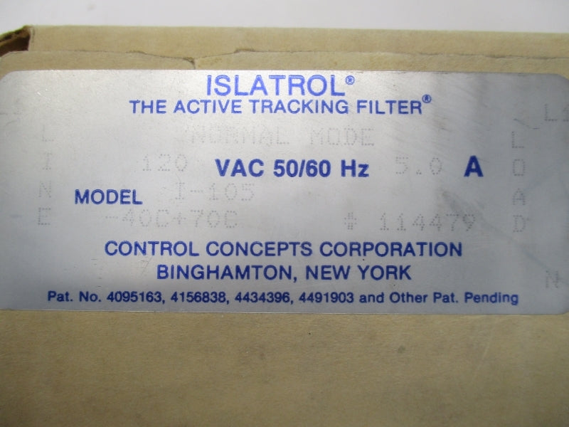 ISLATROL I-105 120VAC 5A NSMP