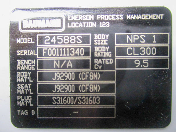BAUMANN 24588S 3 7/8" NSNP