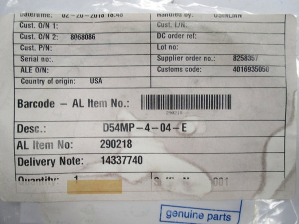 ALFA LAVAL D54MP-4-04-E NSMP