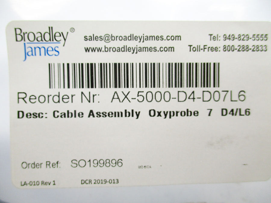 BROADLEY JAMES AX-5000-D4-D07L6 REV. 1 NSMP