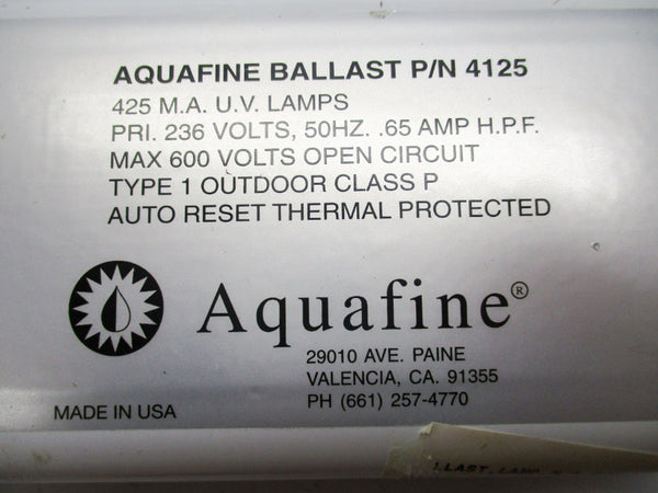 AQUAFINE 4125 600V .65A NSNP
