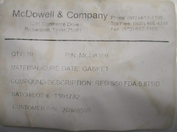 MCDOWELL & COMPANY MCD8359 (PKG OF 10) NSMP