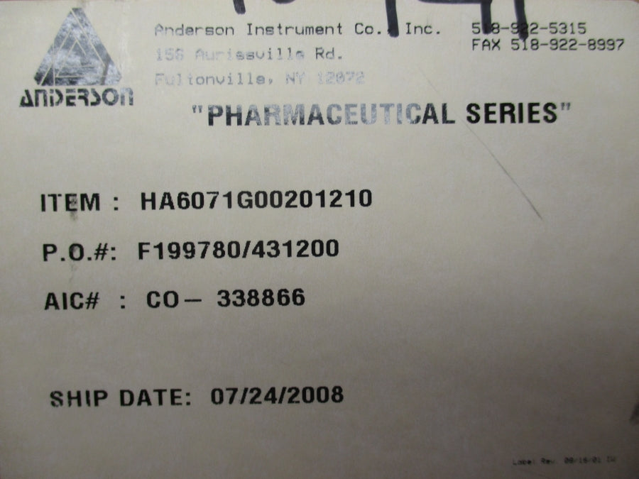 ANDERSON HA6071G00201210 NSMP