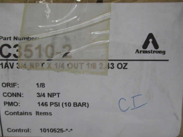 ARMSTRONG C3510-2 146PSI 1/8" NSMP