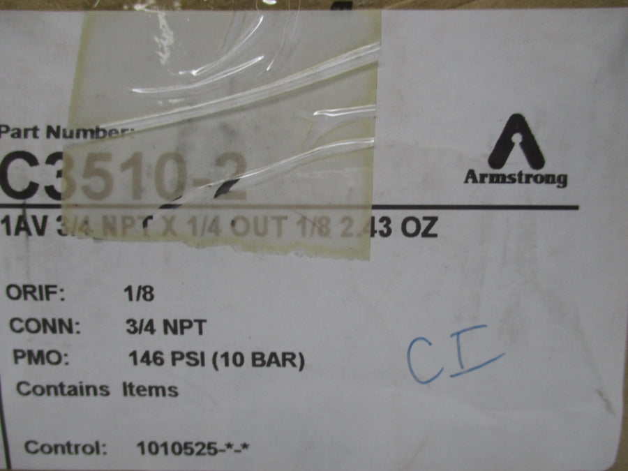 ARMSTRONG C3510-2 146PSI 1/8" NSMP