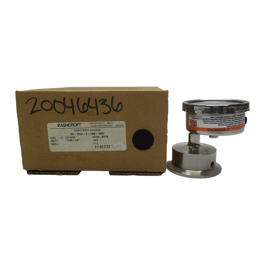 ASHCROFT 25-1032-S-20B-160# 0-160PSI 2-1/2" NSMP