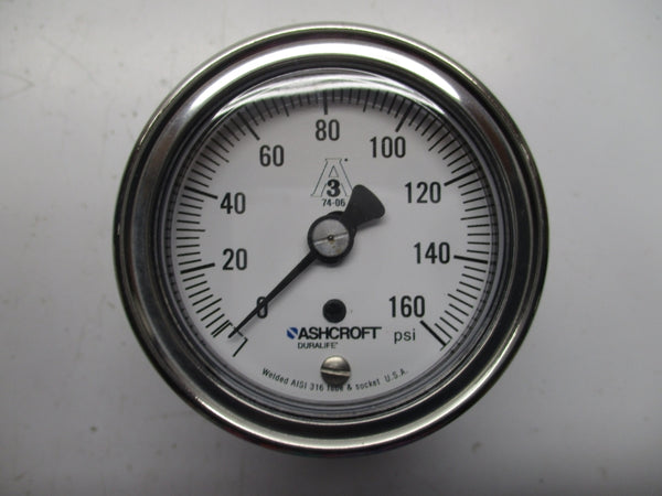ASHCROFT 25-1032-S-20B-160# 0-160PSI 2-1/2" NSMP