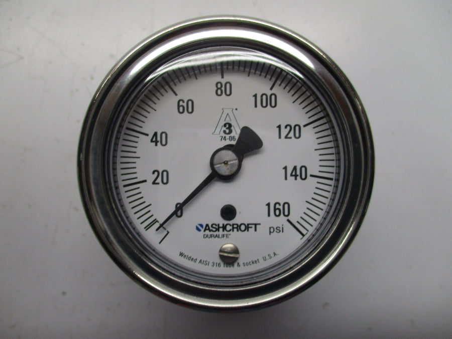 ASHCROFT 25-1032-S-20B-160# 0-160PSI 2-1/2" NSMP
