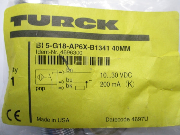 TURCK BI5-G18-AP6X-B1341 4696300 10-30VDC 40M NSMP