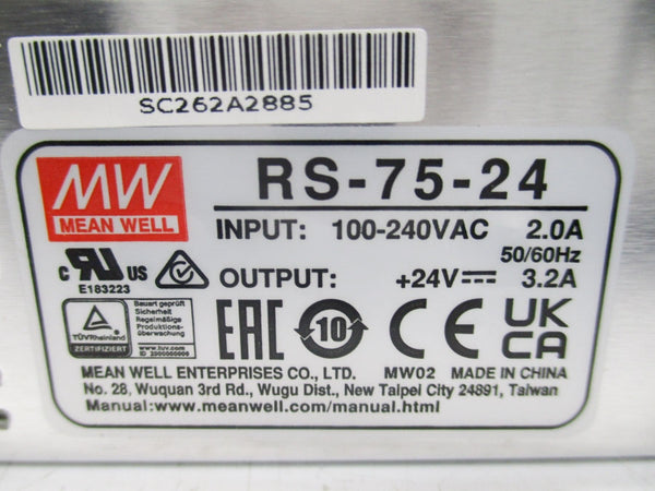 MEAN WELL RS-75-24 100-240VAC 2.0A NSNP